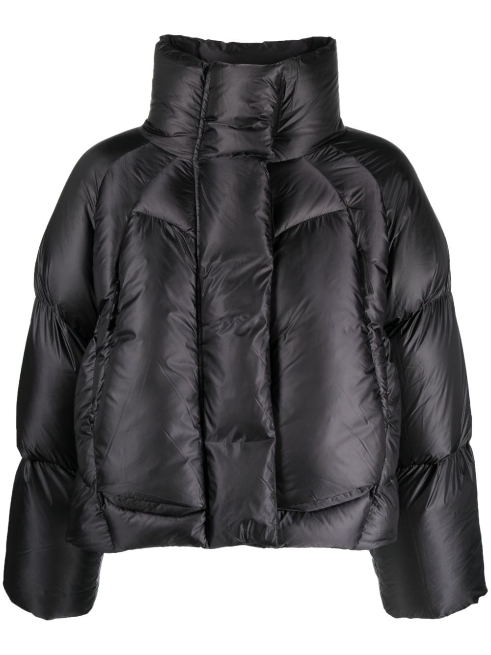 ENTIRE STUDIOS UVR mock-neck padded jacket - Black von ENTIRE STUDIOS