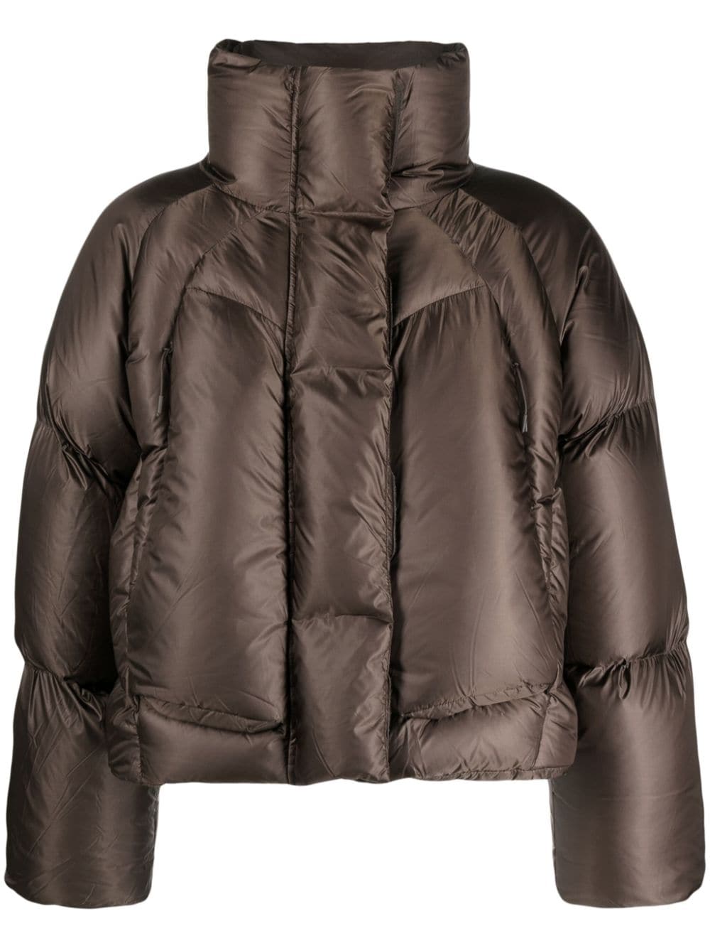 ENTIRE STUDIOS UVR mock-neck padded jacket - Brown von ENTIRE STUDIOS