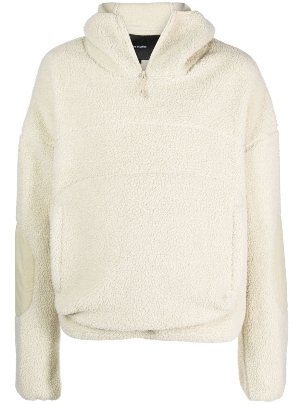 ENTIRE STUDIOS half-zip fleece hoodie - Neutrals von ENTIRE STUDIOS