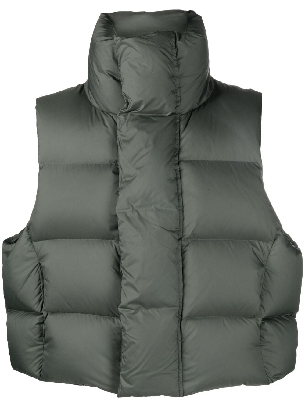 ENTIRE STUDIOS padded quilted down gilet - Green von ENTIRE STUDIOS
