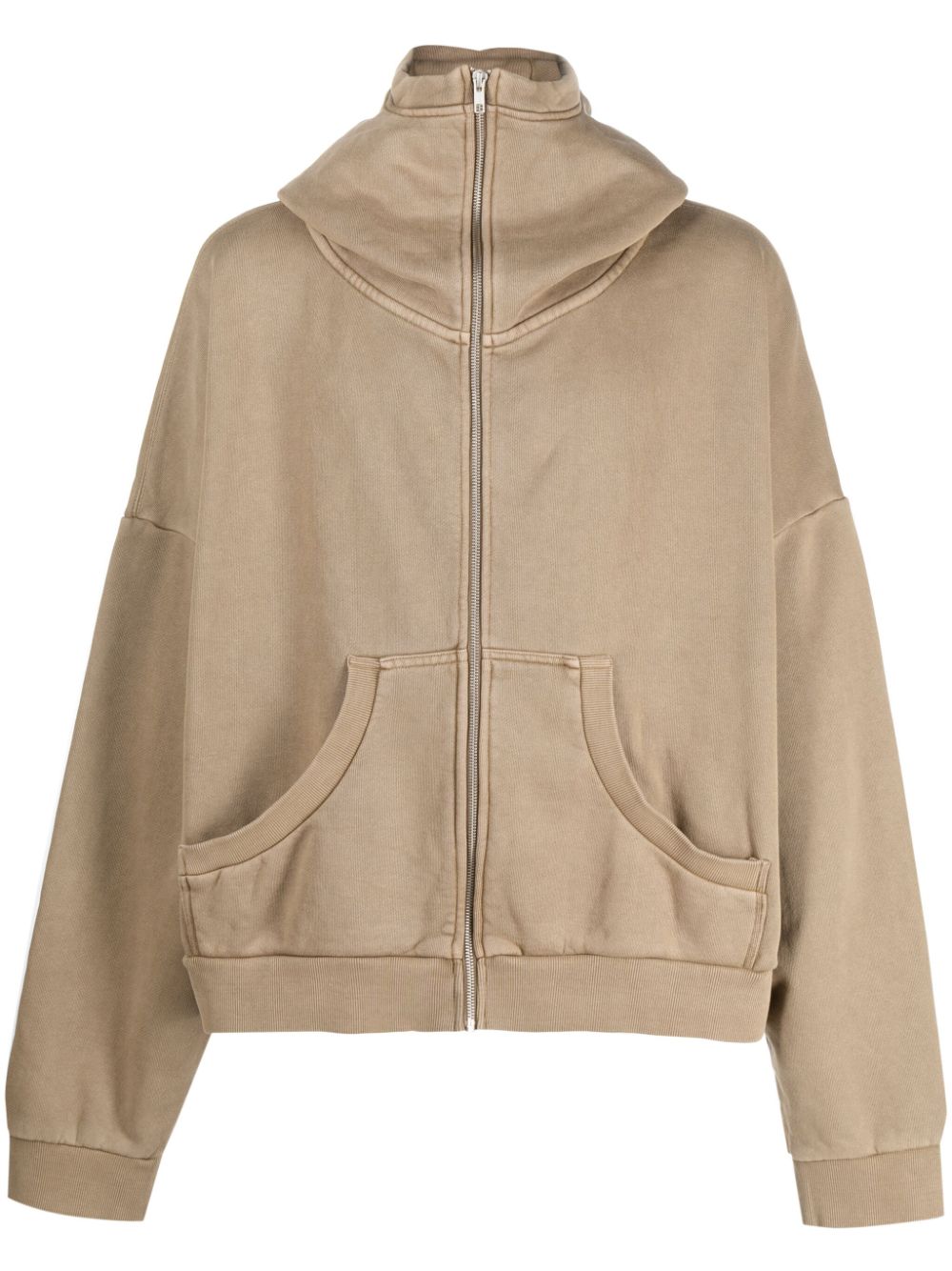 ENTIRE STUDIOS zip-fastening cotton hoodie - Neutrals von ENTIRE STUDIOS