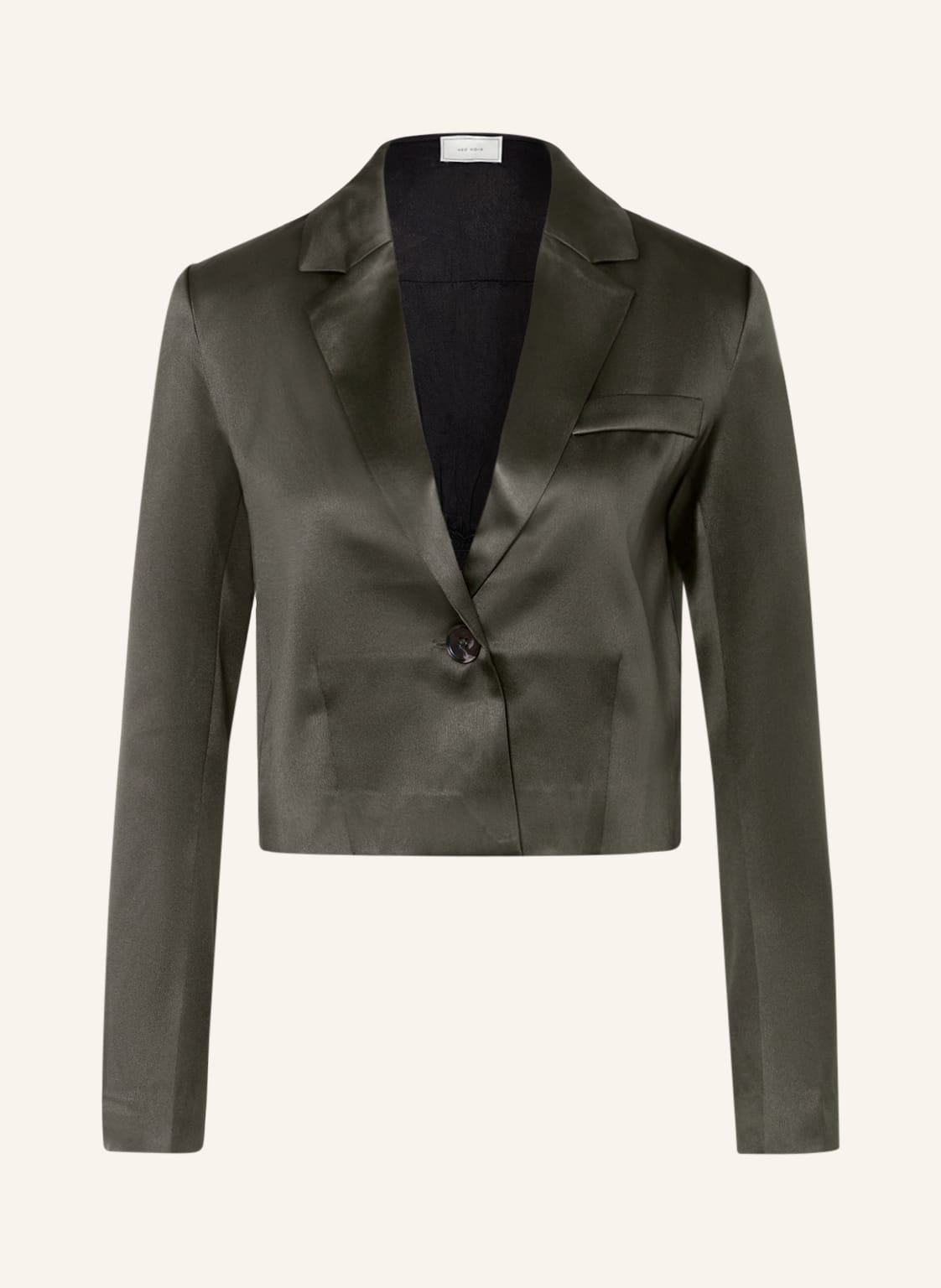 Envii Cropped-Blazer Enstefane Aus Satin gruen