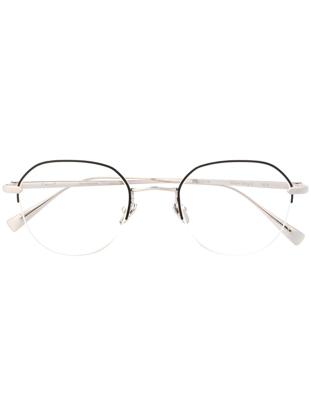 EQUE.M Water Drop round frame glasses - Silver von EQUE.M