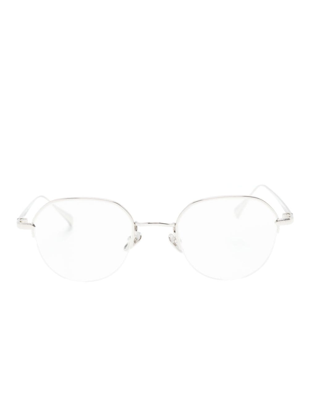 EQUE.M Waterdrop II round-frame glasses - Silver von EQUE.M