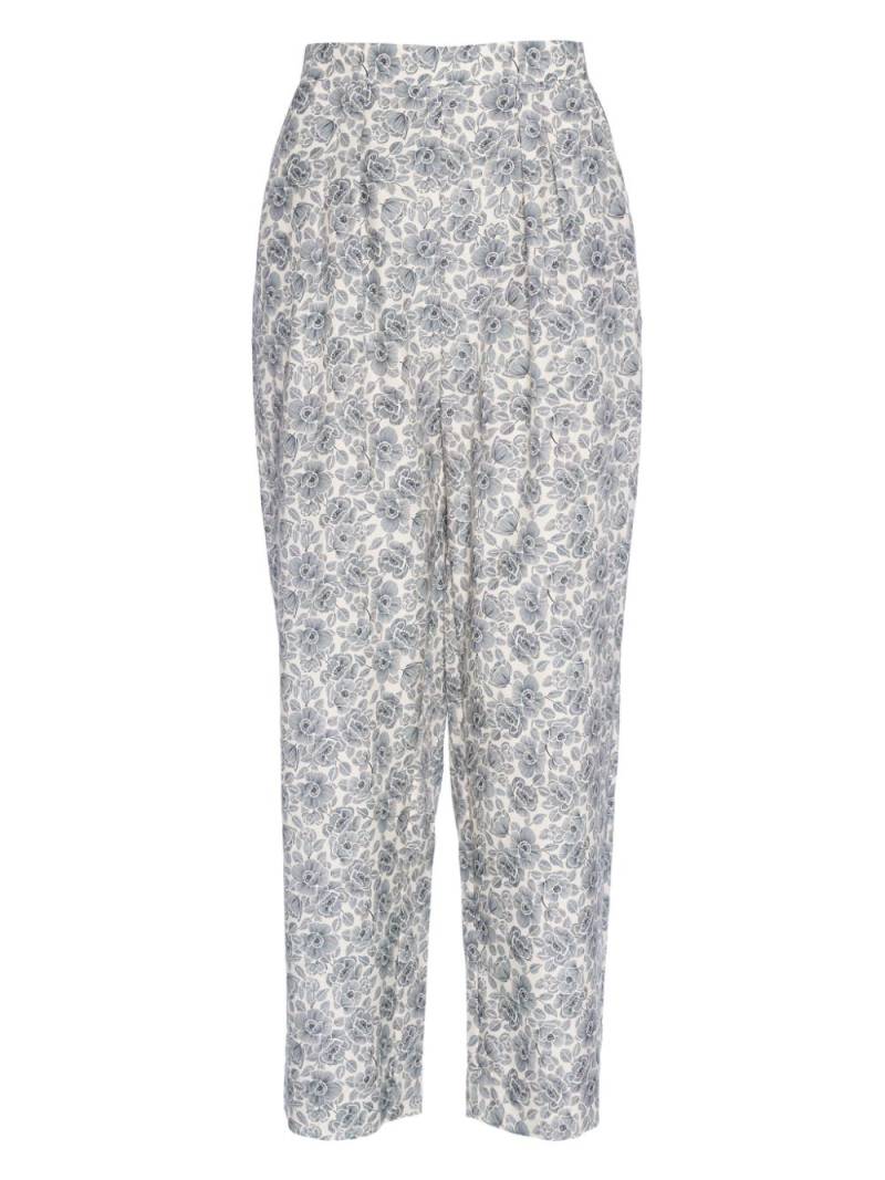 ERES Batiste floral-print pyjama bottom - White von ERES