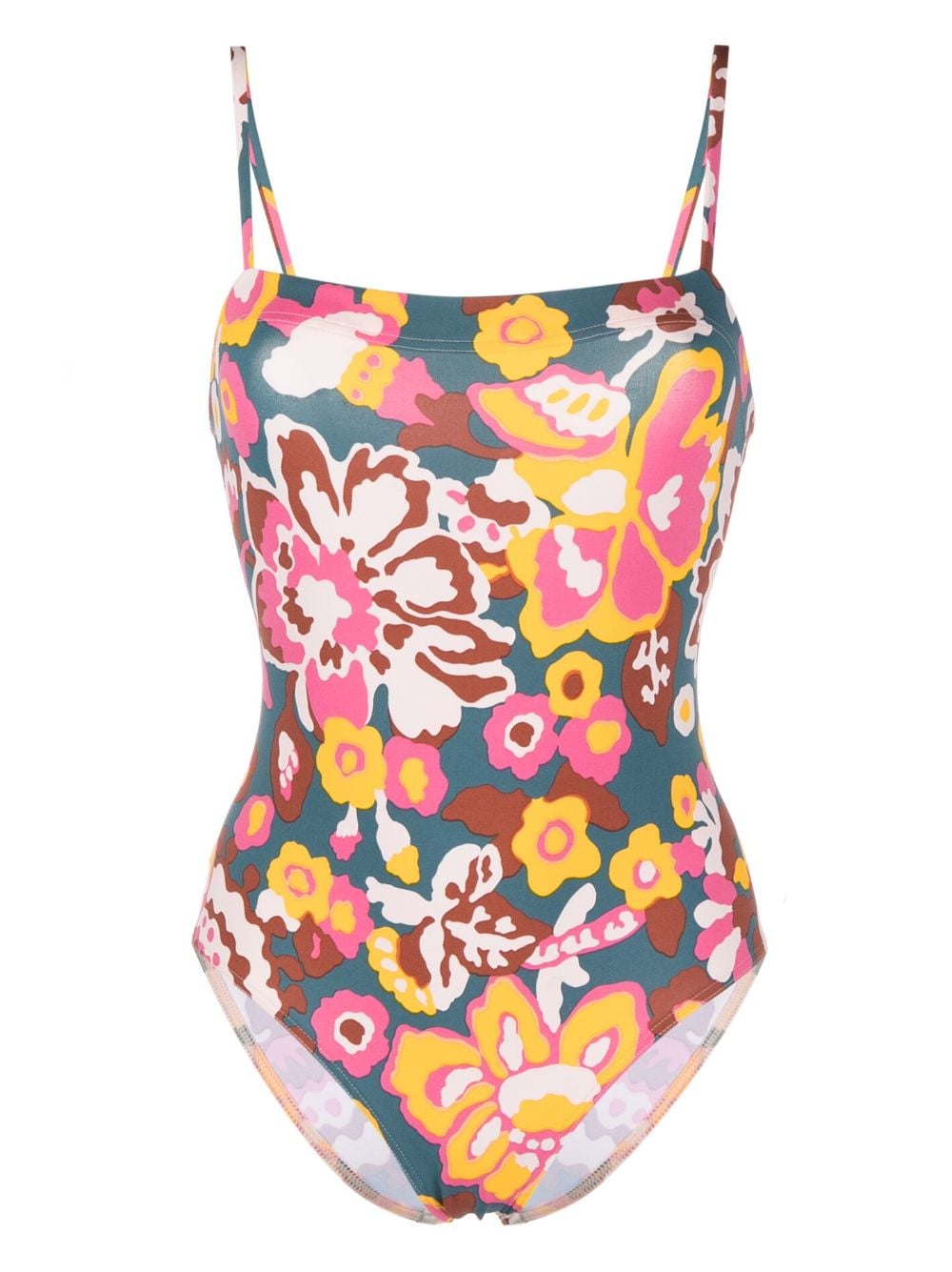 ERES Cajou floral-print swimsuit - Blue von ERES