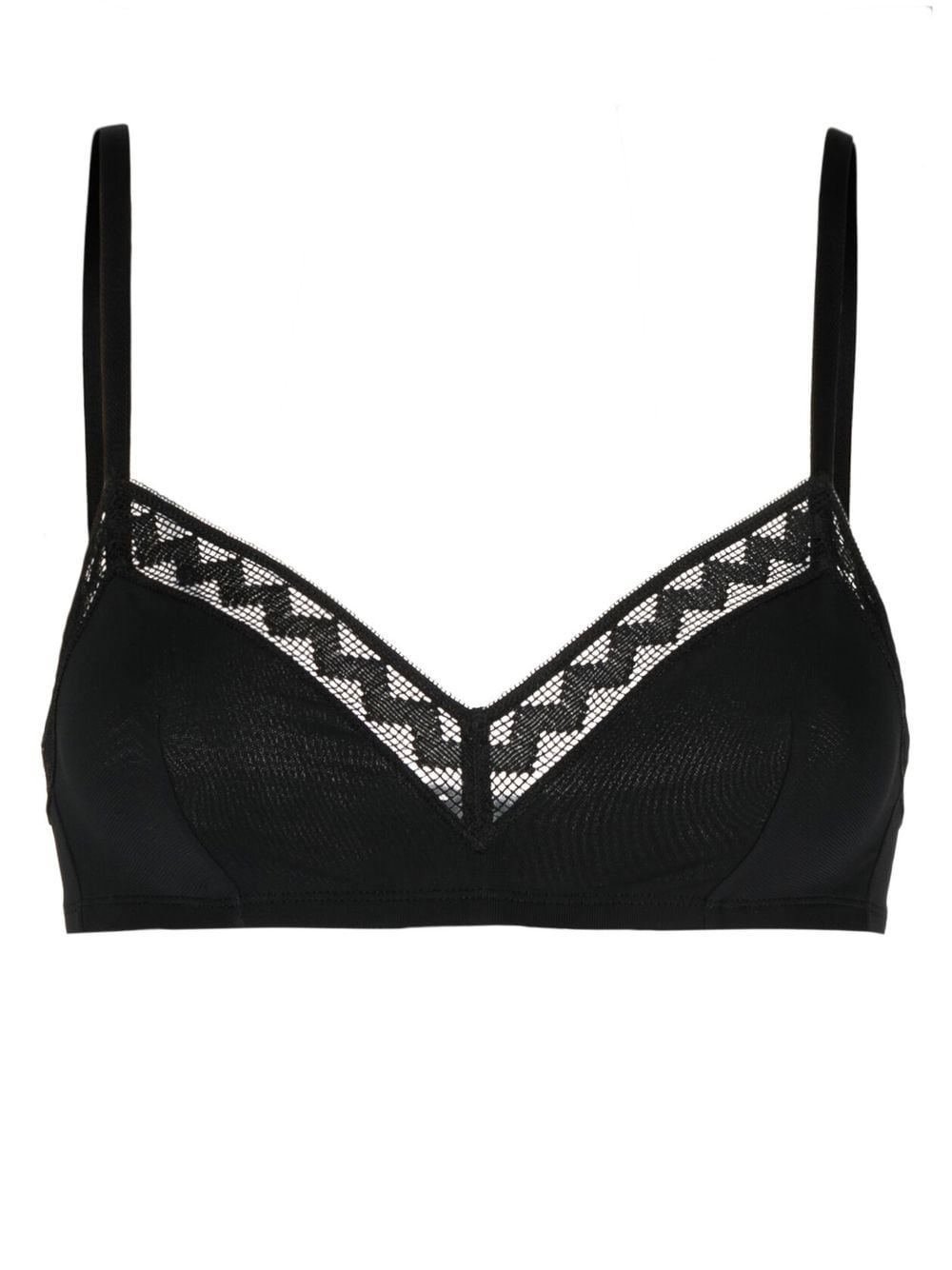 ERES Madeleine geometric trim bra - Black von ERES