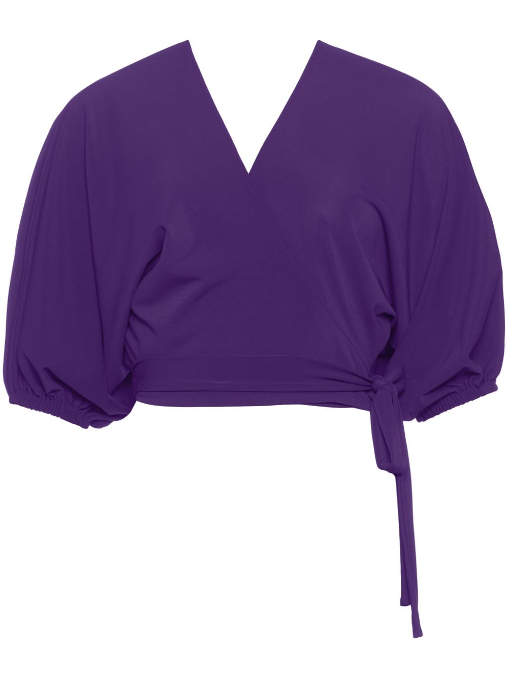ERES Nina cropped wrap blouse - Purple von ERES