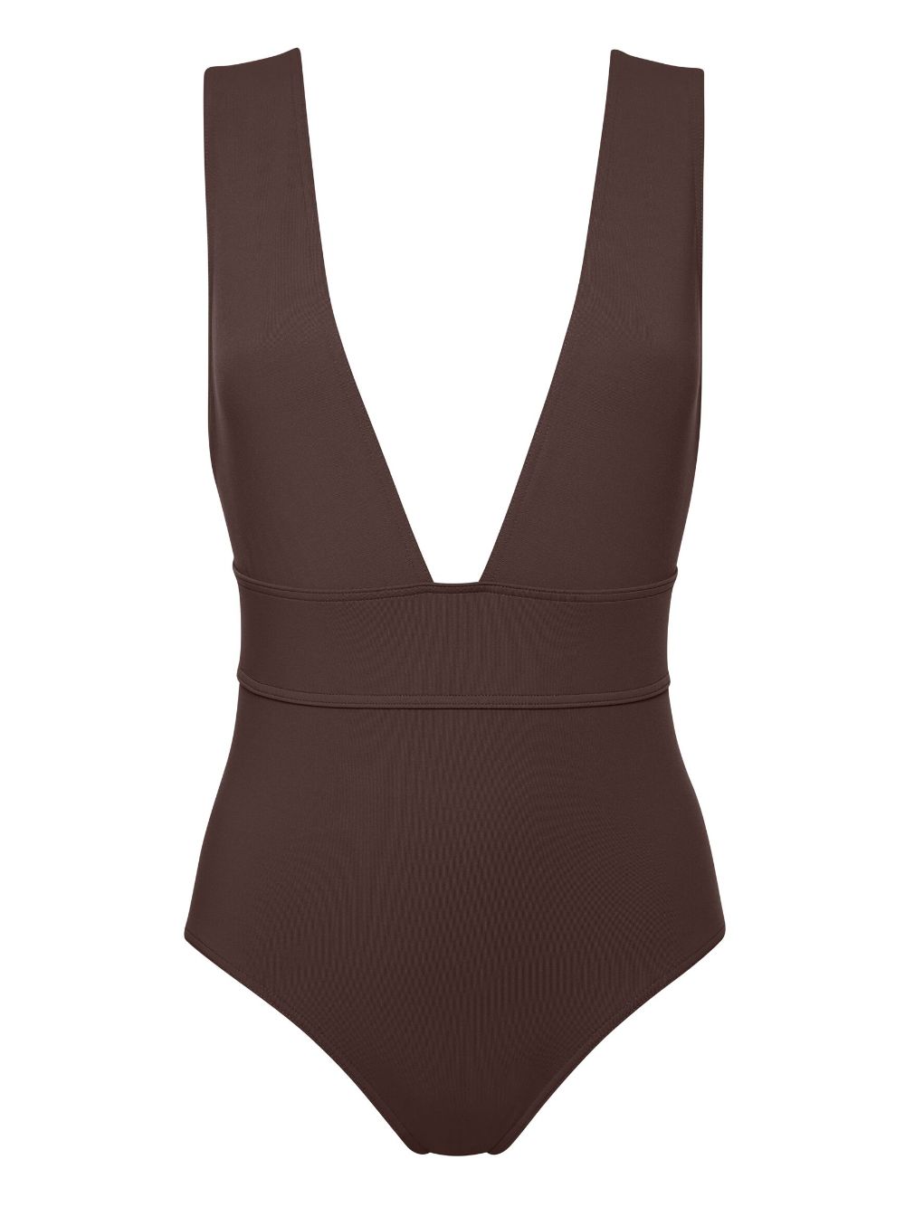 ERES Pigment plunge-neck swimsuit - Brown von ERES
