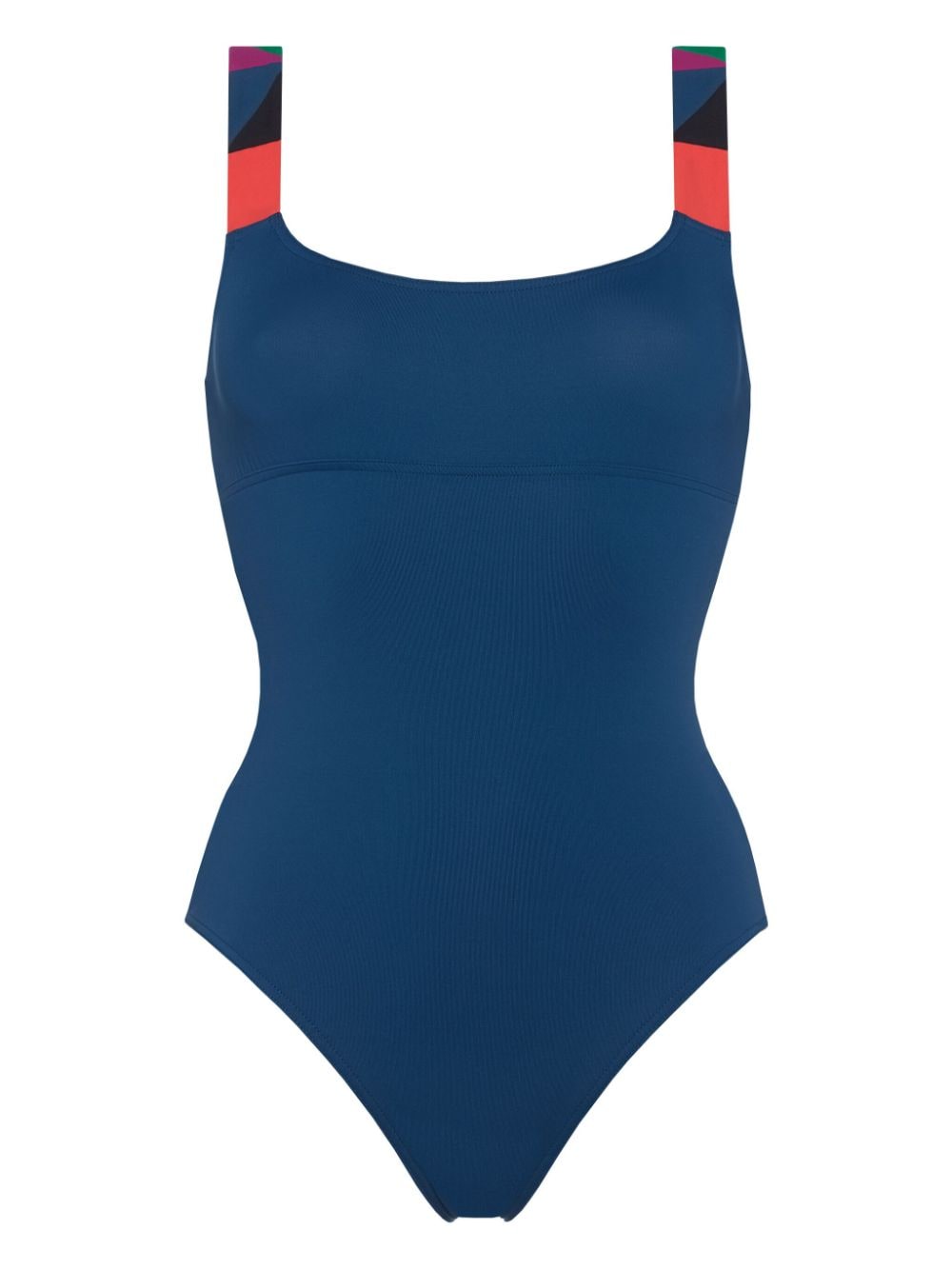 ERES Tempo geometric-print swimsuit - Blue von ERES