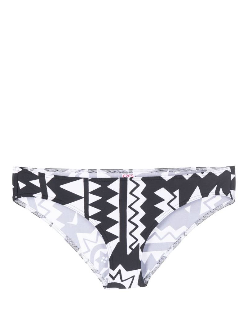 ERES Union geometric-print bikini bottoms - Black von ERES