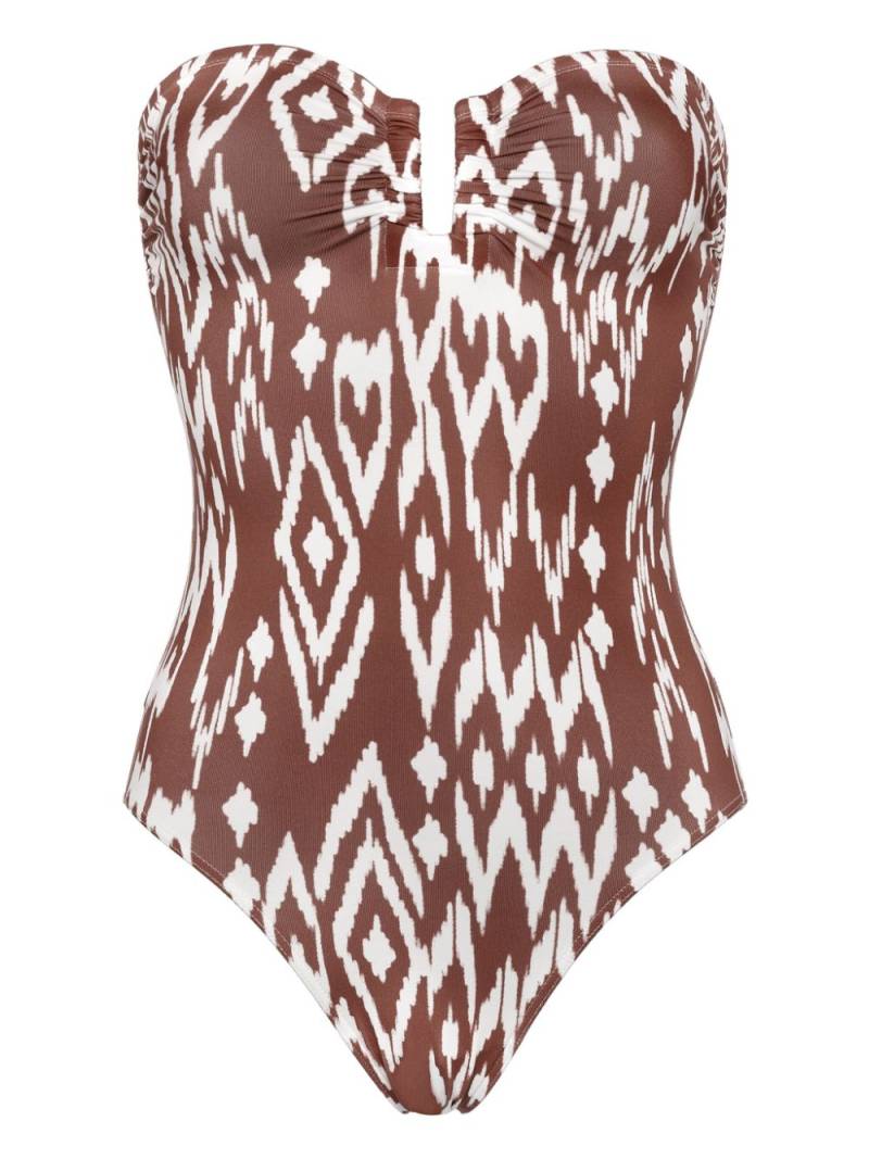 ERES Warm bustier swimsuit - Brown von ERES