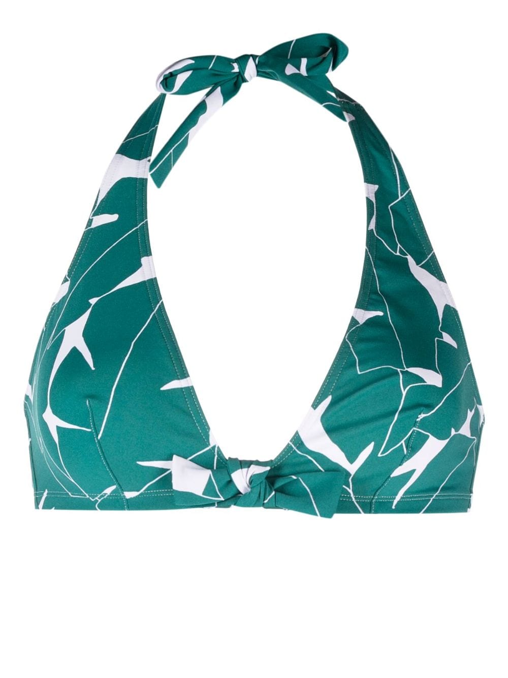 ERES abstract-print triangle-cup bikini top - Green von ERES