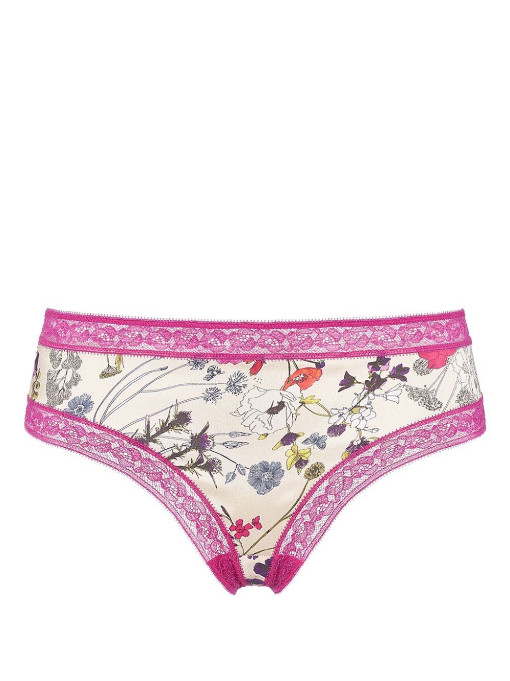 ERES floral-print lace-panel briefs - White von ERES