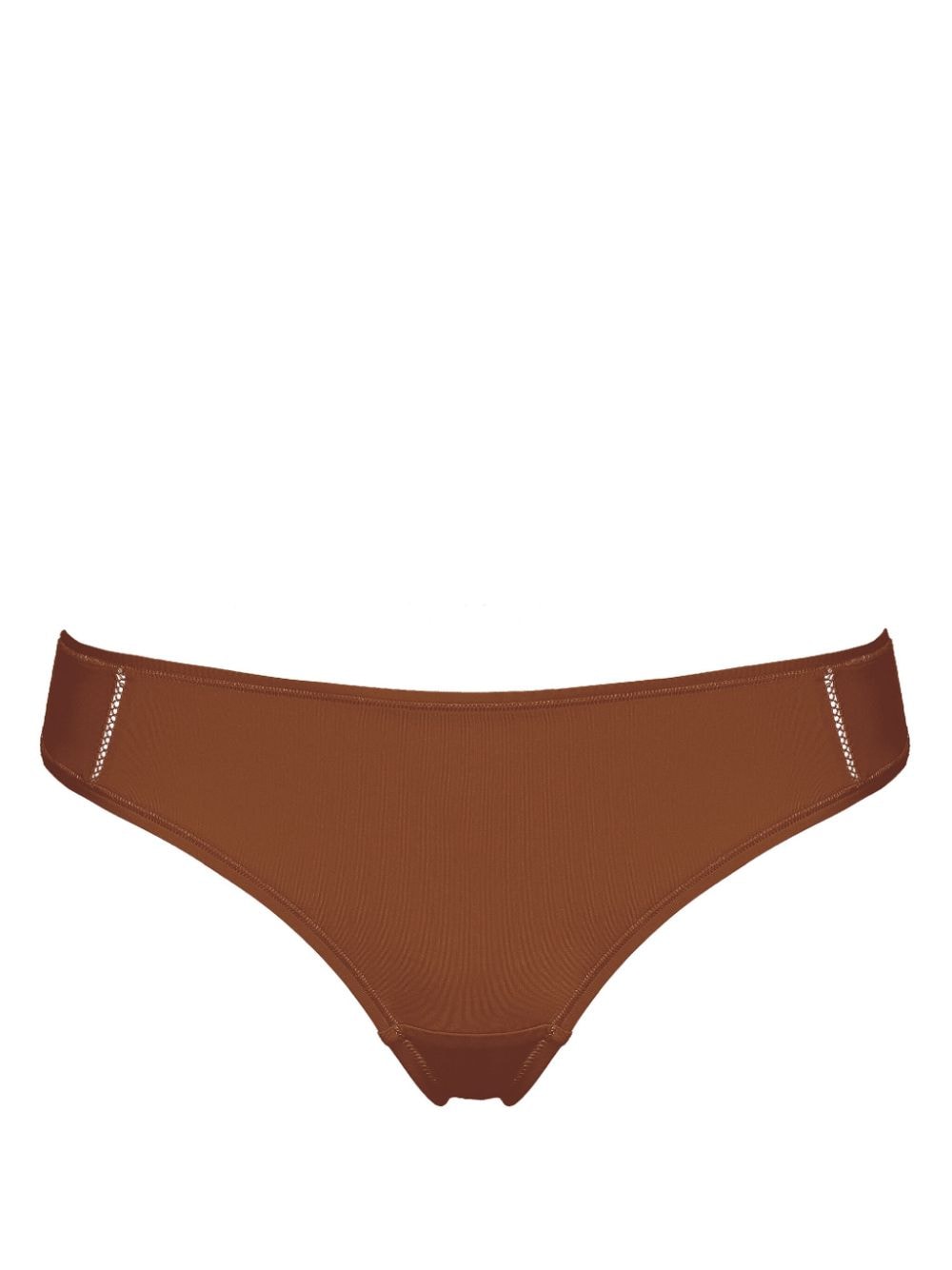 ERES Mika stitch-detail briefs - Brown von ERES