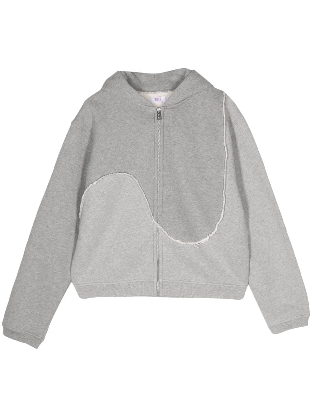 ERL Swirl zip-front cotton hoodie - Grey von ERL