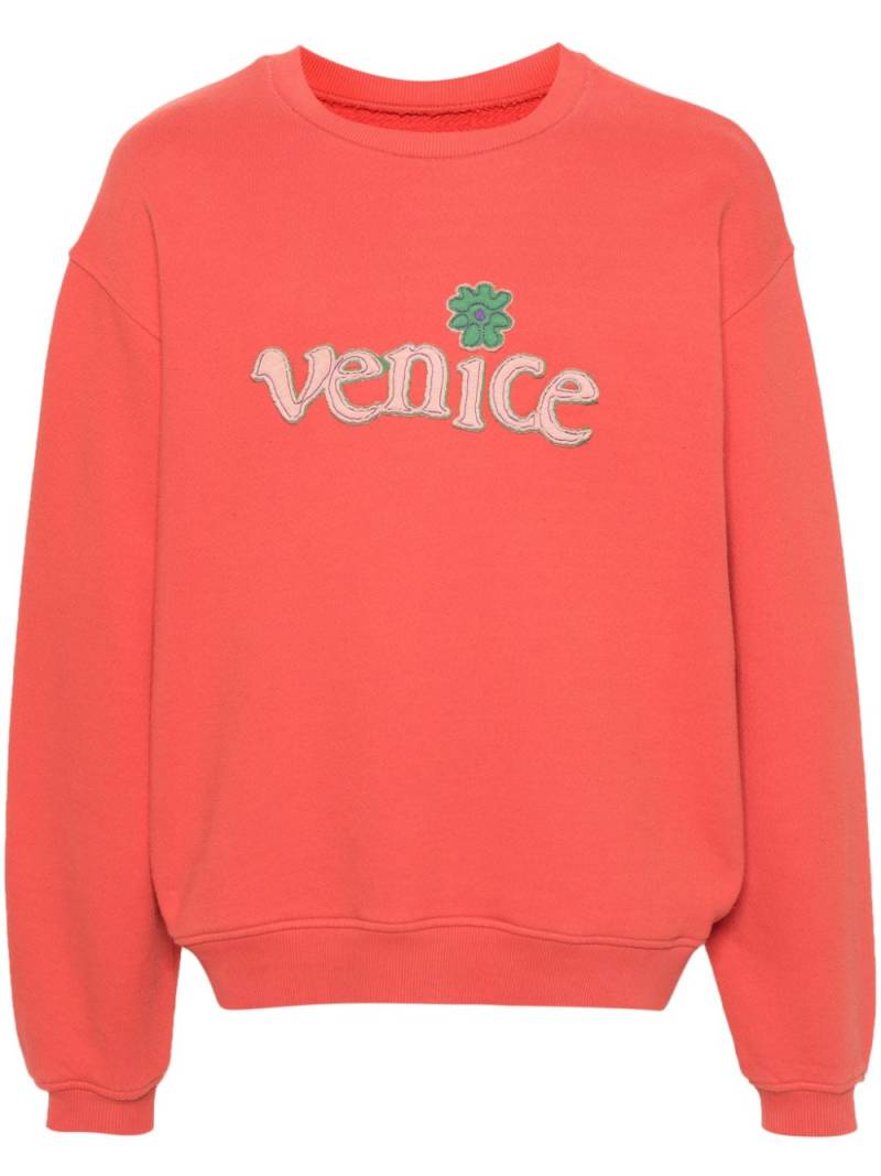 ERL Venice-patch cotton sweatshirt - Red von ERL