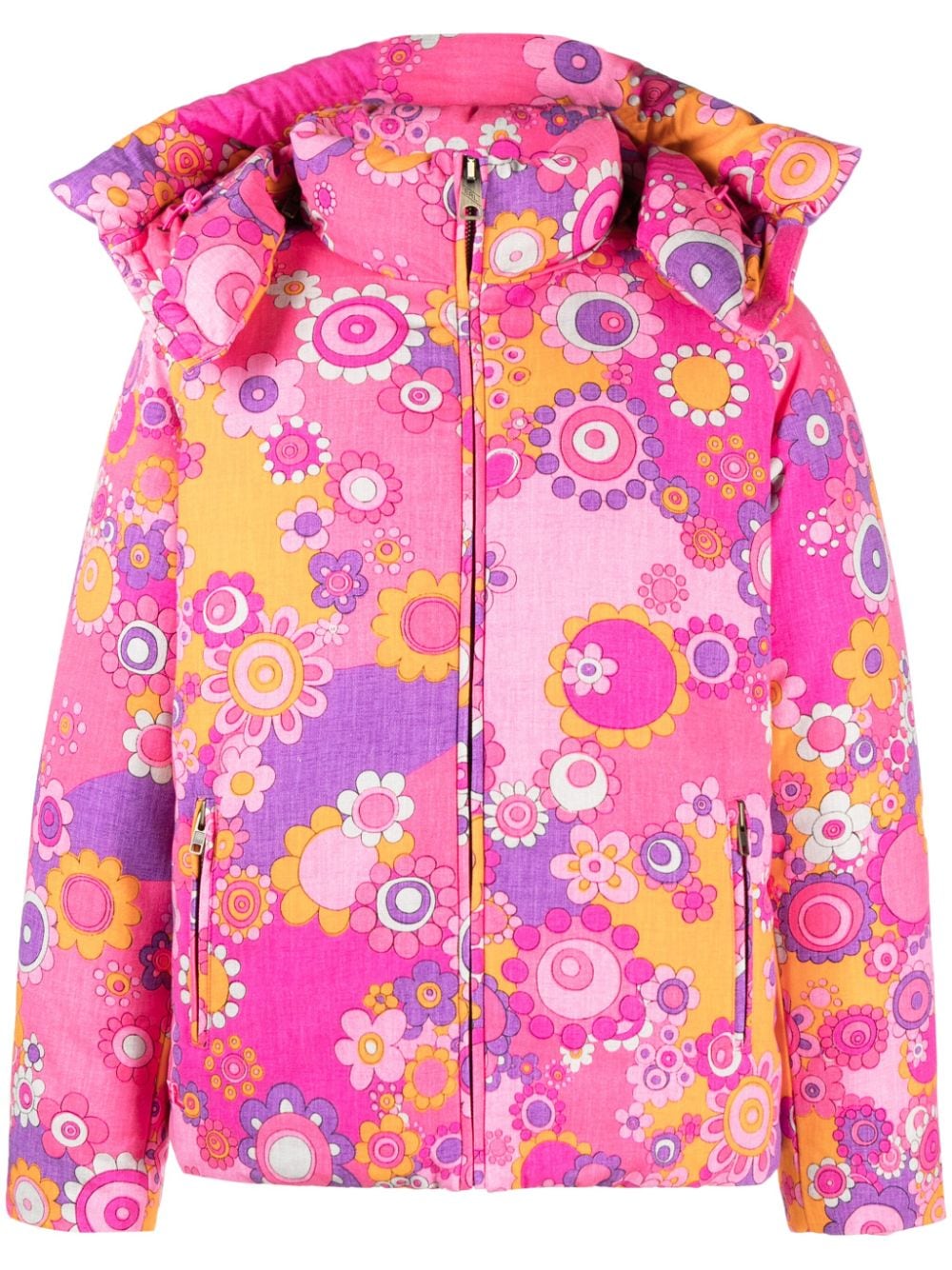 ERL floral-print padded jacket - Pink von ERL