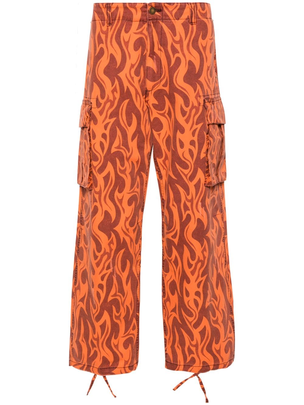 ERL mid-rise cargo trousers - Orange von ERL