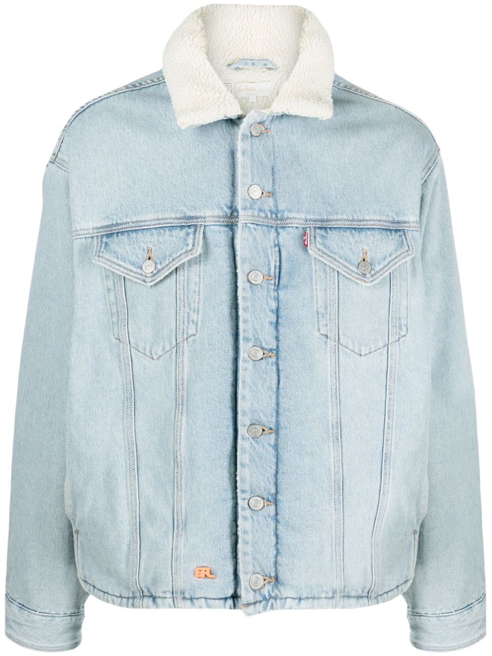 ERL x Levi's Sherpa Trucker denim jacket - Blue von ERL