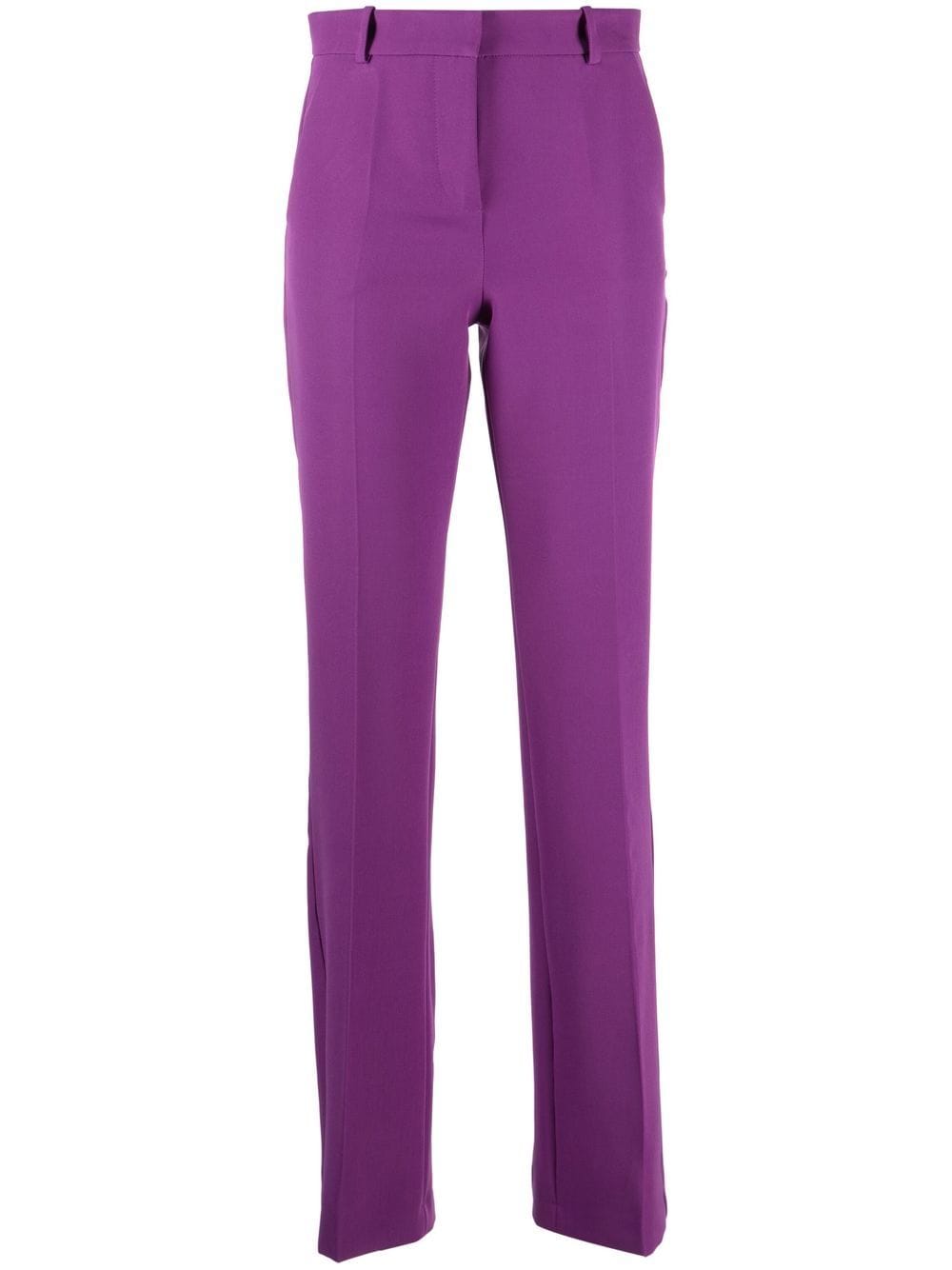 ERMANNO FIRENZE flared tailored trousers - Purple von ERMANNO FIRENZE