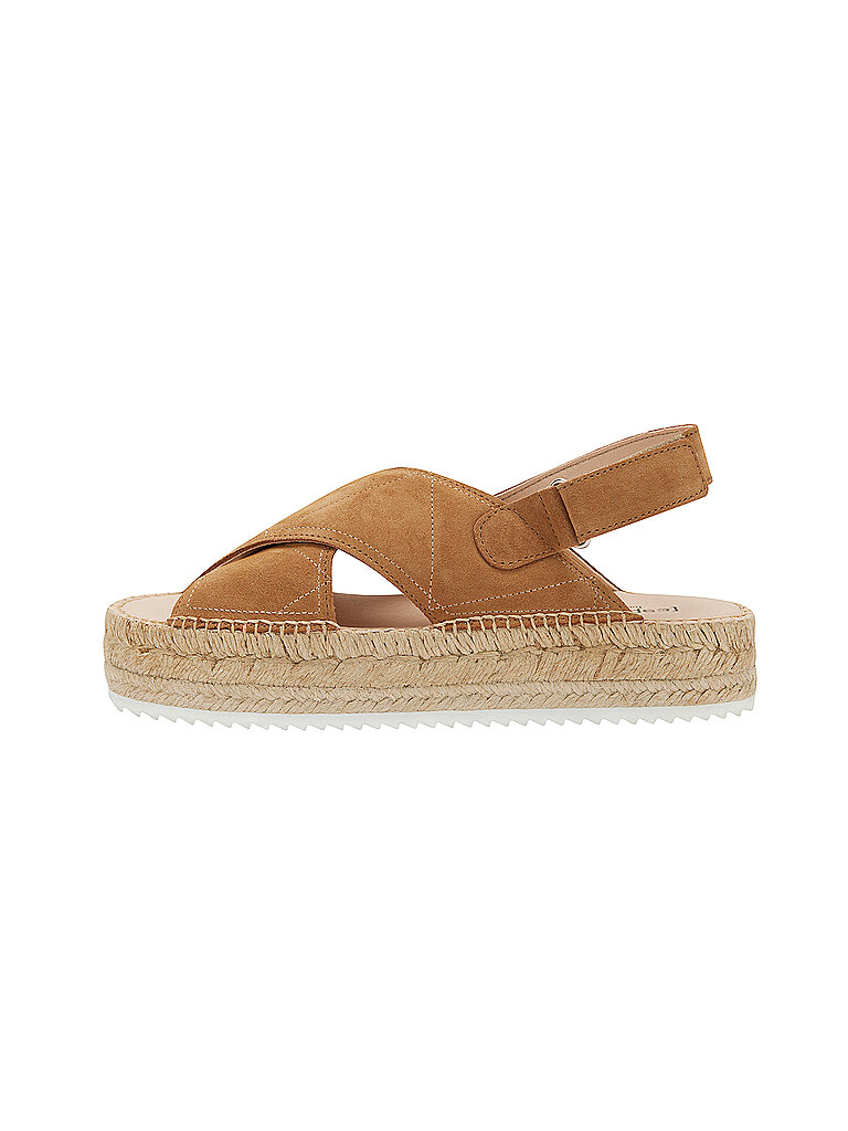 ESPADRIJ L'ORIGINALE Sandalen CROISETTE PUFFY HIGHT braun | 41 von ESPADRIJ L'ORIGINALE