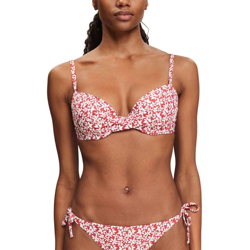 Bikini-top, Unwattiert Damen Rot A/38 von ESPRIT