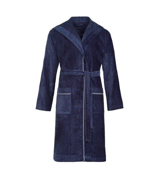 Box Bademantel Damen Blau Denim Dunkel L von ESPRIT