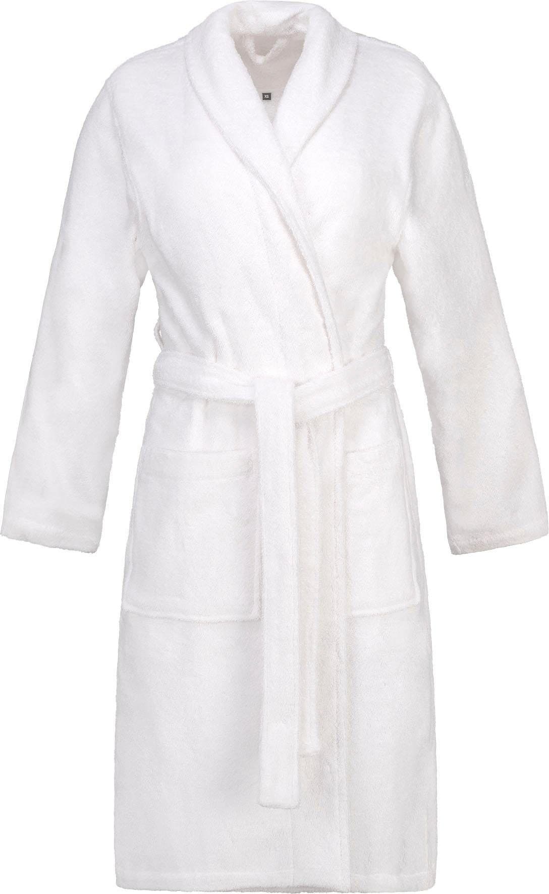 Esprit Unisex-Bademantel »Mono, ideal für Sauna & Spa, Hotelbademantel, Morgenmantel«, (1 St., mit Gürtel), mit Schalkragen & Logostickerei von ESPRIT