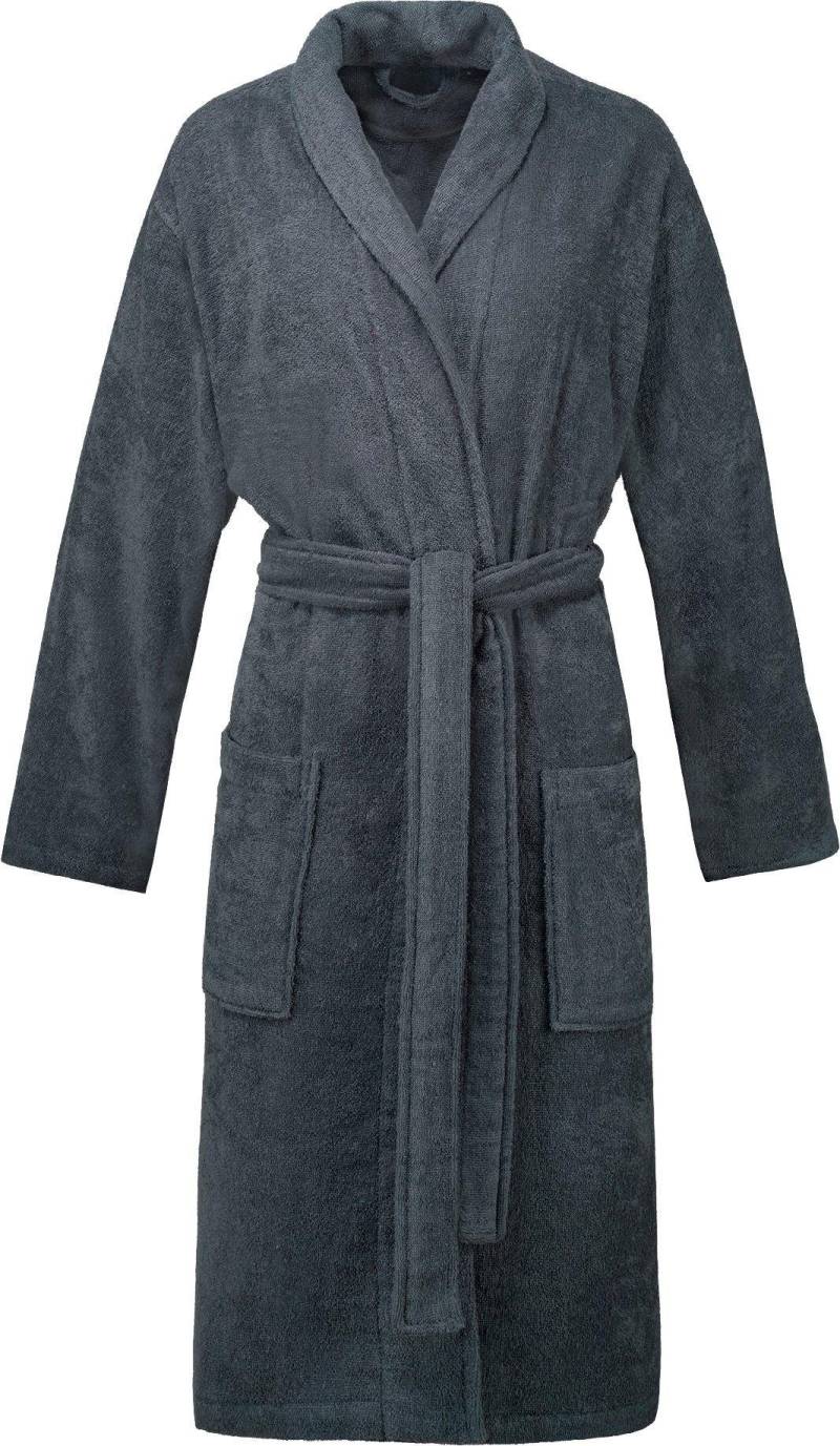 Esprit Unisex-Bademantel »Mono, ideal für Sauna & Spa, Hotelbademantel, Morgenmantel«, (1 St., mit Gürtel), mit Schalkragen & Logostickerei von ESPRIT