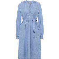 Blusenkleid in indigo unifarben von ETERNA Mode GmbH