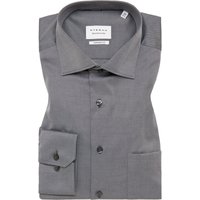 COMFORT FIT Cover Shirt in grau unifarben von ETERNA Mode GmbH