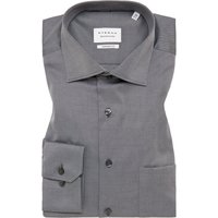 COMFORT FIT Cover Shirt in grau unifarben von ETERNA Mode GmbH