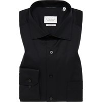 COMFORT FIT Cover Shirt in schwarz unifarben von ETERNA Mode GmbH