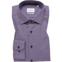 COMFORT FIT Hemd in violett strukturiert von ETERNA Mode GmbH
