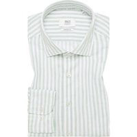 COMFORT FIT Linen Shirt in pistazie gestreift von ETERNA Mode GmbH