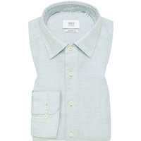 COMFORT FIT Linen Shirt in türkis unifarben von ETERNA Mode GmbH