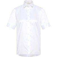 Cover Shirt Bluse in weiß unifarben von ETERNA Mode GmbH