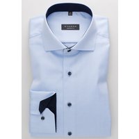 COMFORT FIT Cover Shirt in hellblau unifarben von ETERNA Mode GmbH