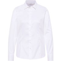 Cover Shirt Bluse in weiß unifarben von ETERNA Mode GmbH