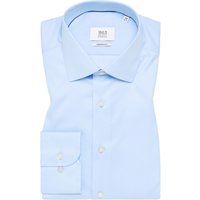 MODERN FIT Luxury Shirt in hellblau unifarben von ETERNA Mode GmbH