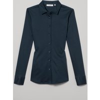Jersey Shirt Bluse in navy unifarben Jersey Shirt Bluse in navy unifarben von ETERNA Mode GmbH