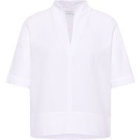 Linen Shirt Bluse in weiß unifarben Linen Shirt Bluse in weiß unifarben von ETERNA Mode GmbH