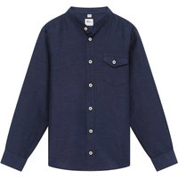 Linen Shirt in midnight unifarben von ETERNA Mode GmbH