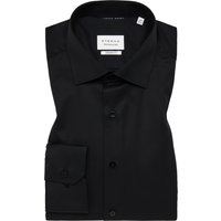 MODERN FIT Cover Shirt in schwarz unifarben von ETERNA Mode GmbH
