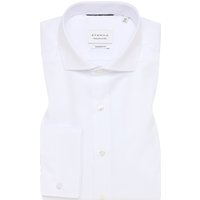 MODERN FIT Cover Shirt in weiß unifarben von ETERNA Mode GmbH