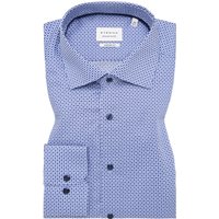 MODERN FIT Hemd in blau bedruckt von ETERNA Mode GmbH