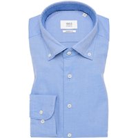 MODERN FIT Hemd in blau unifarben von ETERNA Mode GmbH