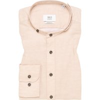 MODERN FIT Linen Shirt in beige unifarben von ETERNA Mode GmbH