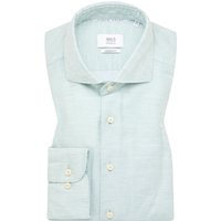 MODERN FIT Linen Shirt in türkis unifarben von ETERNA Mode GmbH